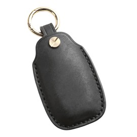 Hontumax Premium Matte-Finish Leather 4-Button Key Fob Cover Case for Hyundai Elantra Palisade Kona Santa Fe Tucson Venue Veloster (Black)