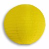 Quasimoon 8" Yellow Nylon Lantern, Even Ribbing, Durable, Hanging Decoration