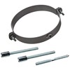 Pipe Holder Cast Grey Adjustable for 150