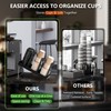 wymulot 6-Slot Paper Cup and Lid Holder, Disposable Coffee Cup
