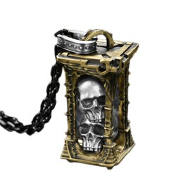 YUQCUZEU The Shrine of Skulls Necklace of Adeptus Mechanicus of Warhammer 40K