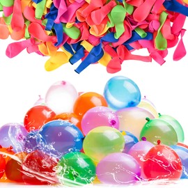 Tigvio Pack of 1000 Water Bombs, Water Balloons Set, Colourful Water Bombs Reusable, Water Bomb Balloons, Mini Balloons for Children, Water Games, Summer, Outdoor, Party, Summer Gift