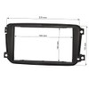 tomzz Audio 2451-040 Double DIN Radio Faceplate Compatible with Smart