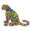 Jaguar Animal Doodle Waves Pattern Art Decor 2" Each Sticker