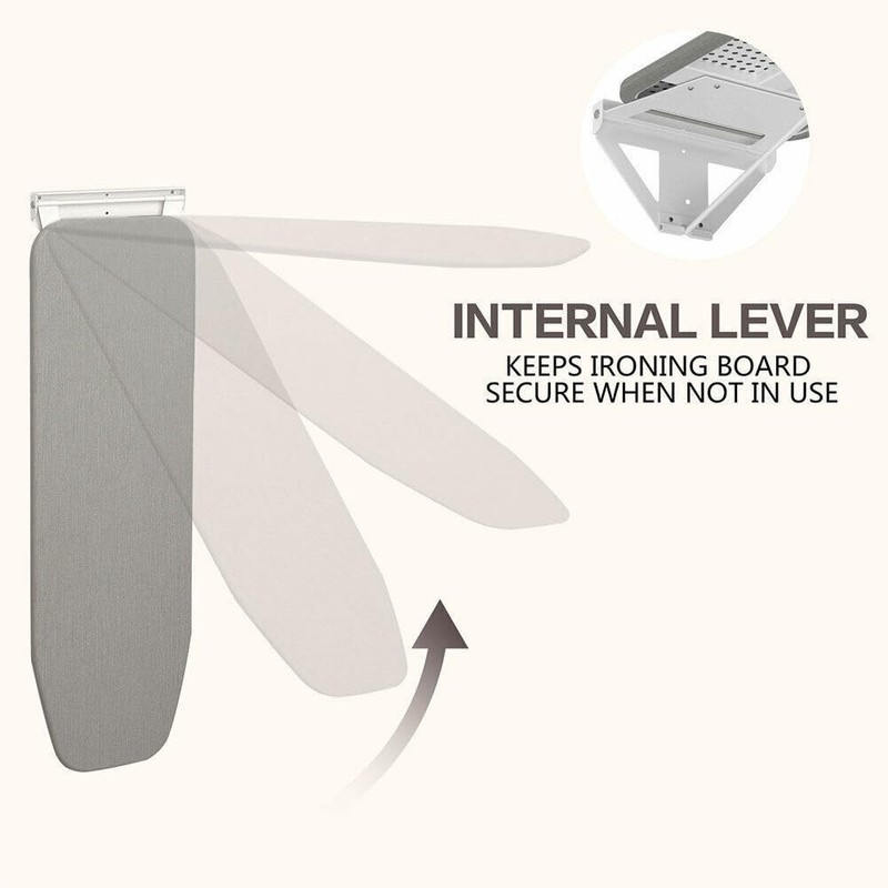 Wall Mounted Ironing Board Adjustable Height Fold Away Iron Board