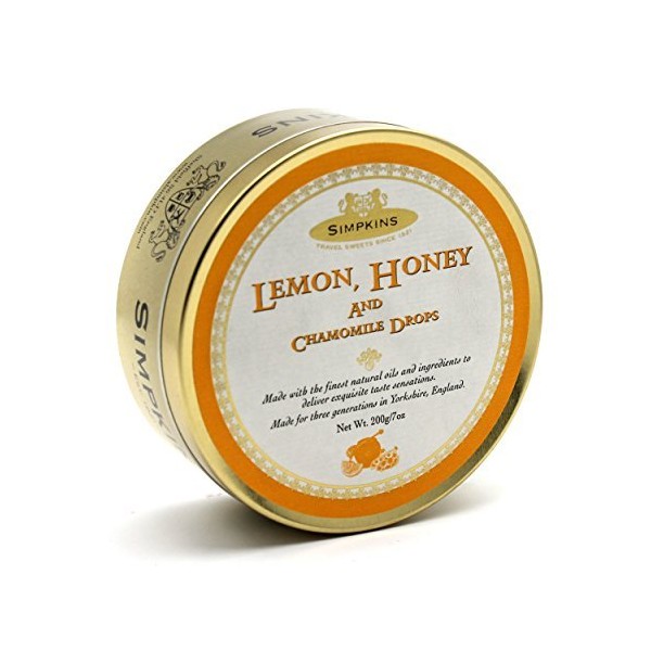 Lemon, Honey & Chamomile Drops - Simpkins Travel Sweets 200g