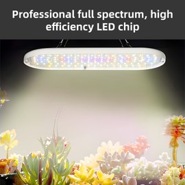 LED Grow Light Full Spectrum 10W 2H/4H/8H Timer 4 Dimmable Levels Plant Lights for Indoor Plants Flower Seedlings Vegetable Pepper Hanging Growing Lamps