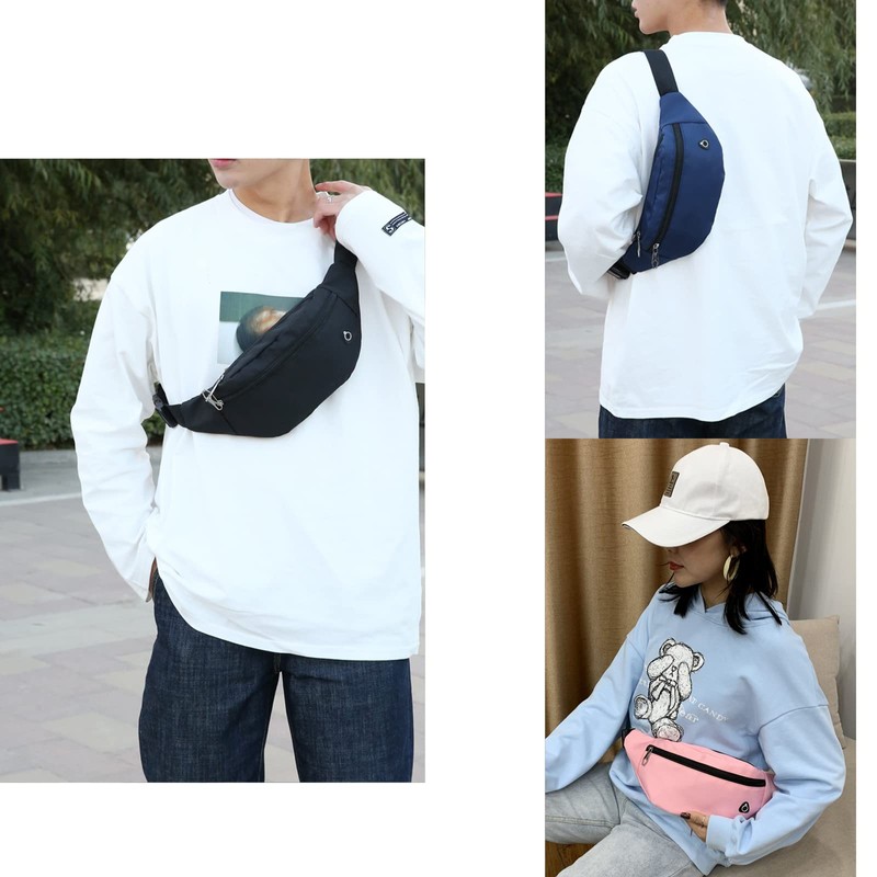 DAITET Riñonera para hombres, mujeres y niños, cinturón ajustable, bolsa