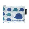 Scandinavian Forest Hedgehog Scarlet Folding Shopping Bag, red