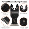 Jorgensen 3Pcs Multi Tool Blades for Metal, Carbide Multitool Blades
