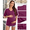 Sweetyweee 3 Pack Women's Oversize Nursing Shirts for Breastfeeding with