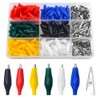 WMYCONGCONG 150pcs Alligator Clips Plastic 30-35mm Alligator Clips Electrical Test