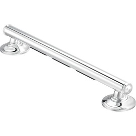 Moen LR8724D1GCH Home Care 24-Inch Designer Bath Safety Bathroom Grab Bar with Curled Grip, Stainless