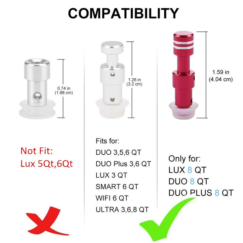 Original Replacement Float Valve Gaskets for Instant Pot Duo 3,