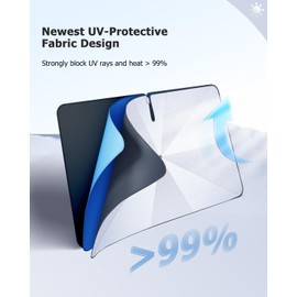 LUWU LUWU Auto-Sonnenschutz Kompatibel mit VW UP GTI/Seat MII/Skoda Citigo 2013-2023 Windschutzscheibe UV-Schutz Sonnenschirm Auto Frontscheibe Sonnenschutz Regenschirm UP GTI 2013-2023 Zubeh?r