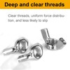 Mrosnail 60Pcs M6 Wing Nuts Kit - Stainless Steel Butterfly