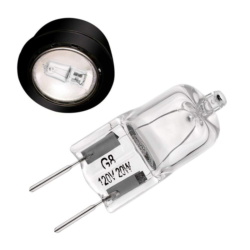 BOGAO G8 Halogen Light Bulbs 20Watt 120Volt Halogen Light Bulb