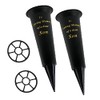 Set of 2 Black In Loving Memory Son Spiked Memorial