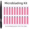 Mangos para Microblading, Bolígrafo Manual con Cuchilla Nano de 0,15