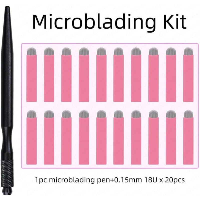 Mangos para Microblading, Bolígrafo Manual con Cuchilla Nano de 0,15