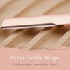 Bamboozy Eyebrow Razor with 5 Premium Blades - Reusable Metal