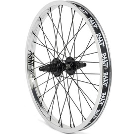 Rant Party On V2 Cassette Rear BMX Wheel Left Hand Drive Silver