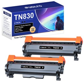SUDLTO TN830 Toner Cartridge - Replacement for TN830 TN-830 TN830XL to use with HL-L2460DW DCP-L2640DW HL-L2405W HL-L2400D HL-L2480DW MFC-L2820DW MFC-L2820DWXL Printer (Black, 2-Pack)