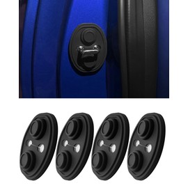YYANBB Car Shock Absorber for Corolla Cross ZSG10 ZVG11 ZVG15 Compatible with R3.9~, Door Lock Cushion, Noise Reduction, Shock Absorption, Rust and Scratch Concealment, Black, Set of 4