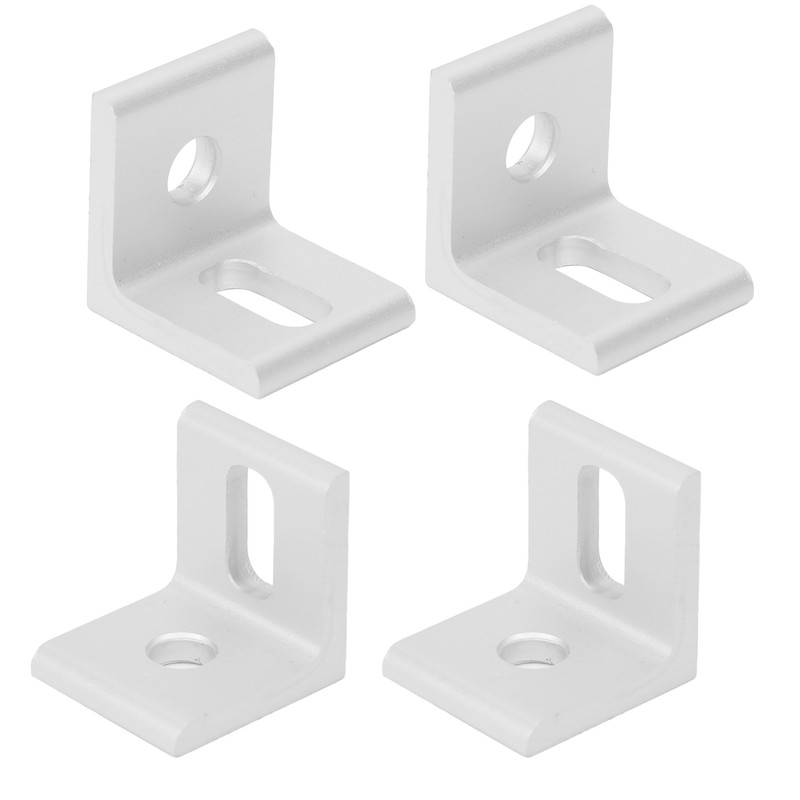 10Pcs Right Angle Corner Bracket 90° Aluminum L Shaped Fixed