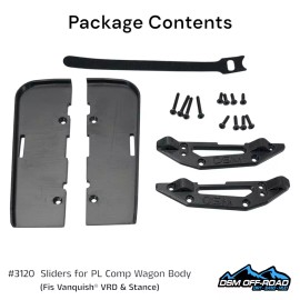 For Vanquish Sliders for Pro-Line® Comp Wagon Body (Fits Vanquish® VRD & Stance)