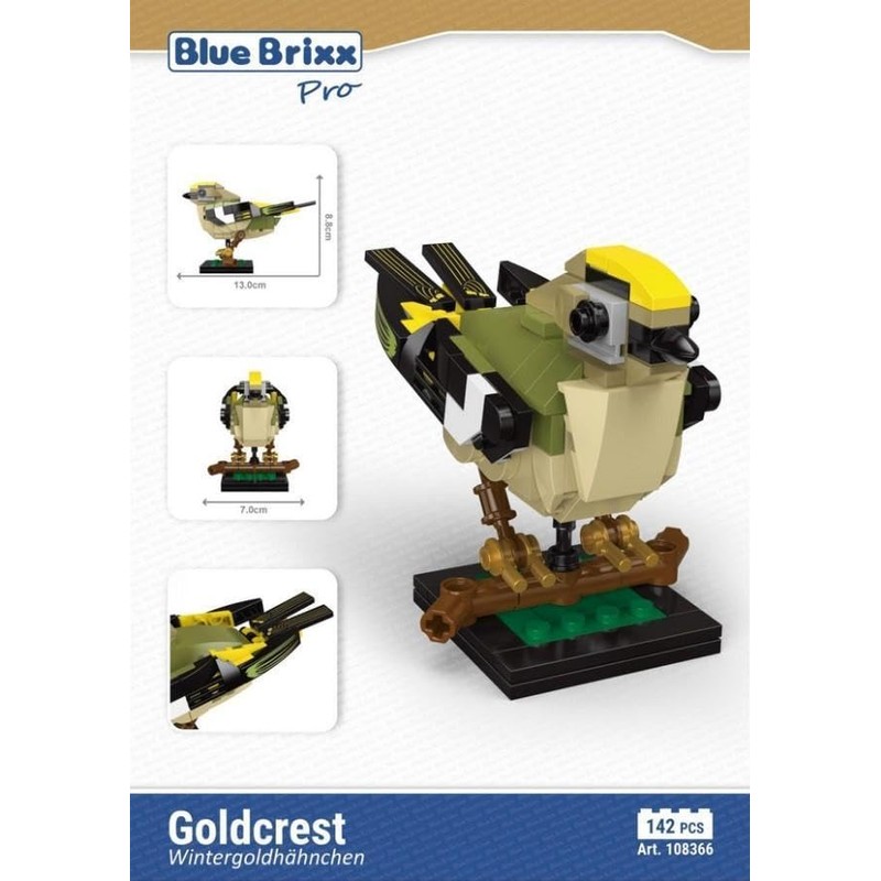 BlueBrixx Pro 108366 Winter Gold Chicken Made of Clamping Blocks