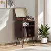 FONTOI Record Player Stand with Storage Space, Turntable Stand Record