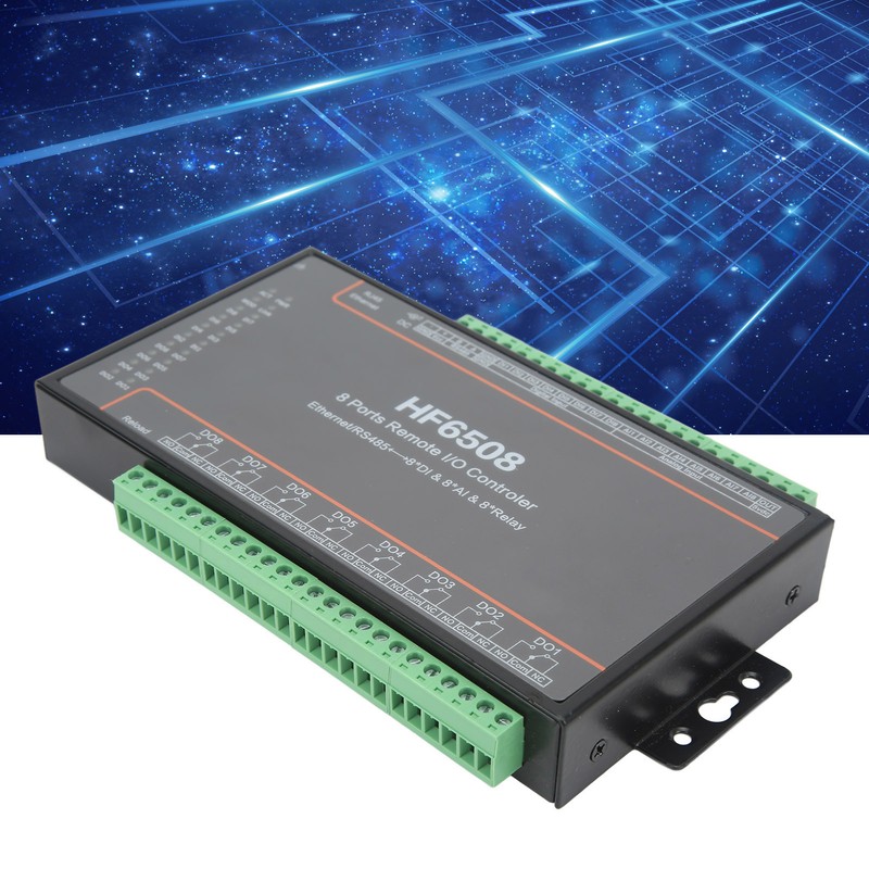 8 Ports Relay Network Controller 5‑40V DC RS485 Ethernet Data