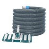 POOLWHALE Professional 1-1/2-Inch x 40-Feet Swimming Pool Vacuum Hoses and