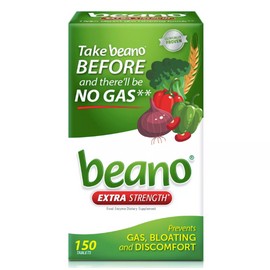 Beano Extra Strength Gas Relief Tablets 150 Count Multicolored Vegetarian