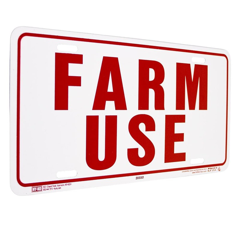 Hy-Ko Products 361951 Farm Use Id Tag White/Red, 6(h) x
