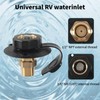 RV City Water Inlet with Brass Check Valve, Anti-Backflow 3/4"