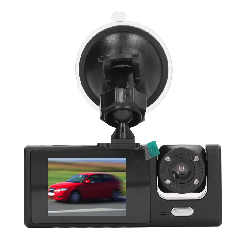 Car Traffic Recorder Night Vision 320mAh 3 Lens Front Rear