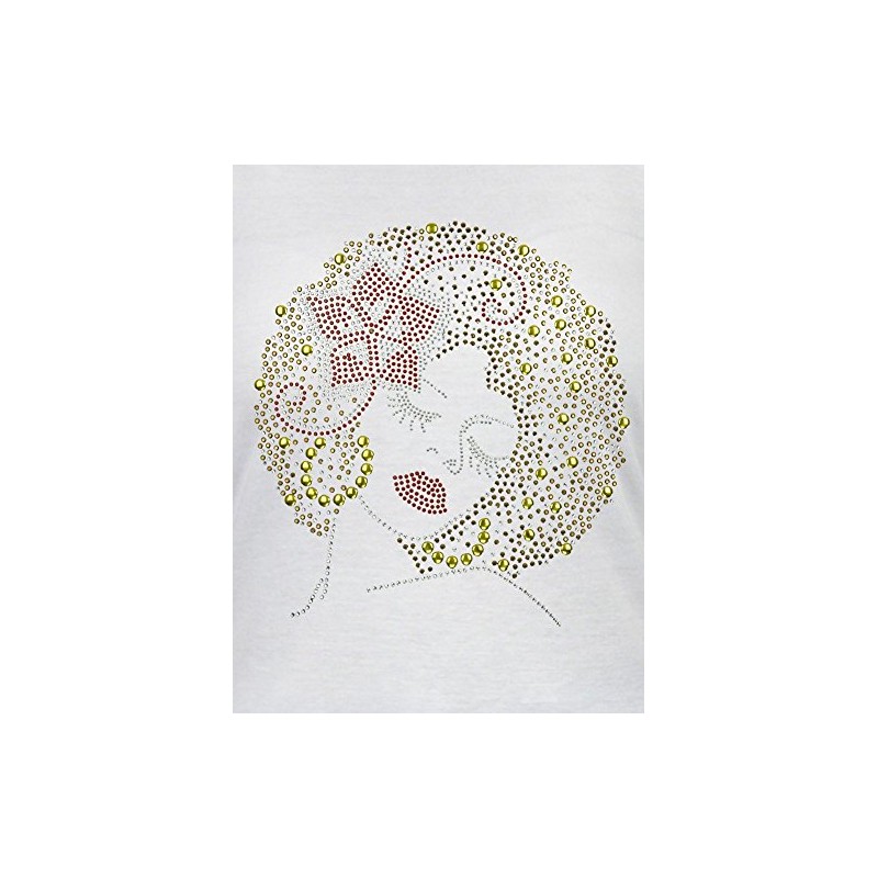DivaDesigns Flower in her Hair Rhinestone Bling Scoop Neck Sleeveless
