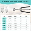 Mini Cookie Scoop, Cookie Dough Scoop, 2 Teaspoons/ 10 ML,