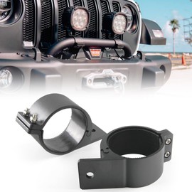 KMFCDAE Tube Clamp Mounting Bracket for 2 Inch Bull Bar Roof Rack Roll Cage Mounts LED Square Round Work Light & Light Bar (Adjustable Between 47-53mm/1.8-2.1inch)