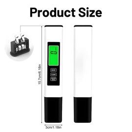 Suevut 3 in 1 TDS Meter Digital Water Tester, TDS Meter, Water Quality Tester, Accurate TDS EC & Temp(°C,°F) Meter, for Drinking Water Tap Water Aquarium