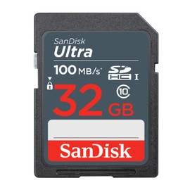 SanDisk 32GB Ultra SDHC UHS-I Memory Card (2-Pack) with All-in-One High Speed USB 2.0 Card Reader Bundle (3 Items)