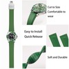 Niziruoup Watch Strap Fluororubber with Folding Clasp 19 mm 20