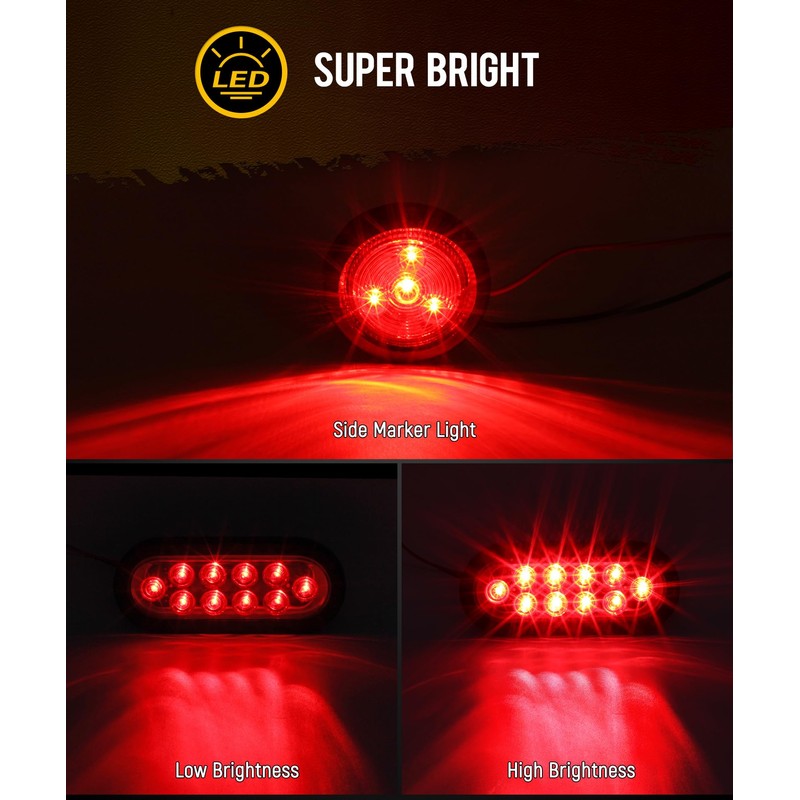 Partsam 2Pcs Steel Trailer Light Boxes Housing Kit, [DOT Approved]