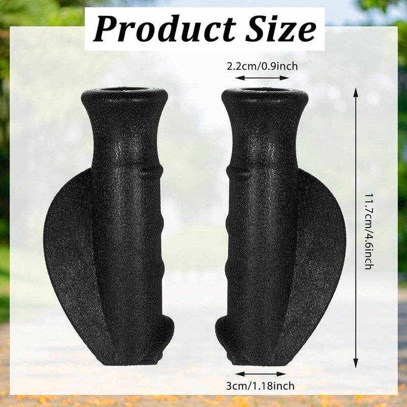 Peakloong 2-Piece Set of Universal Anti-Slip Hand Grips for Rollators,