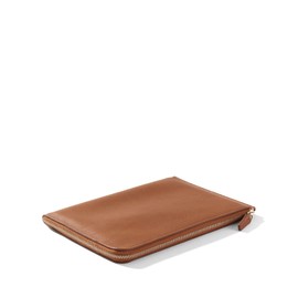 Leatherology Cognac Leatherology Slim Zip Travel Wallet - Compact and lightweight, Versatile storage, Zip closure