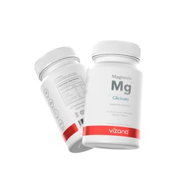 VIZANA NUTRITION | Glicinato de Magnesio en Cápsulas HPMC Vegetarianas (180 Caps-830 mg) (Pack-2 Pastilleros 90 Caps-830 mg) Adicionado con Piperina