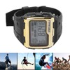 Digital Sports Watch Large Dial Night Light Waterproof Dual Time