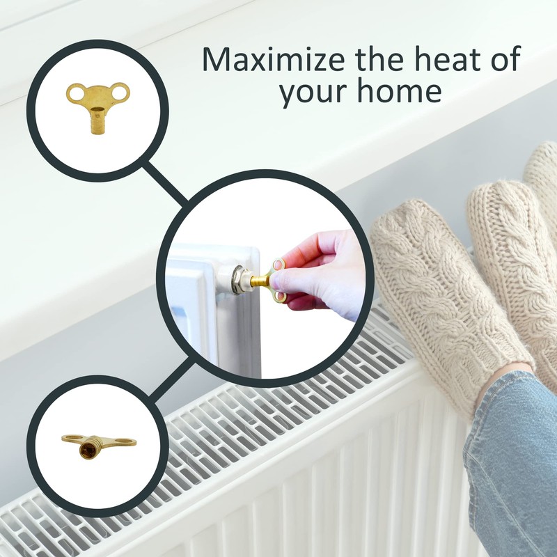 Radiator Bleed Key - Radiator Valve Key for Bleeding and